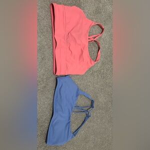 LuLulemon Pink and Blue Bras size 10